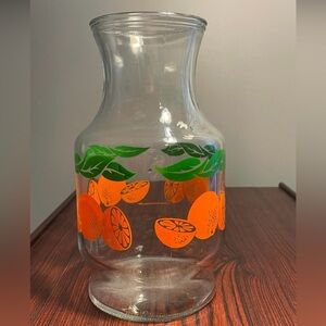 Vintage Anchor Hocking Orange Juice Carafe